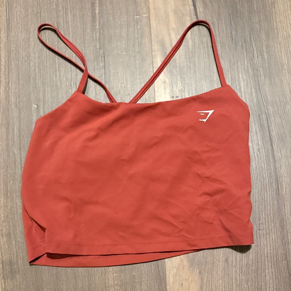 Gymshark Red Strappy Crop Top